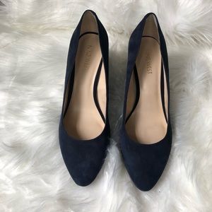 Navy Blue Nine West Wedges